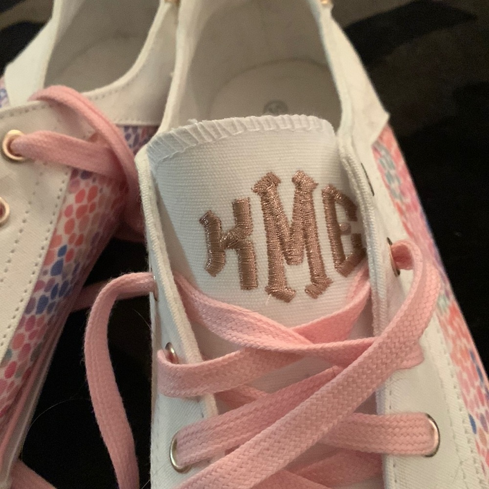 Monogrammed sneakers